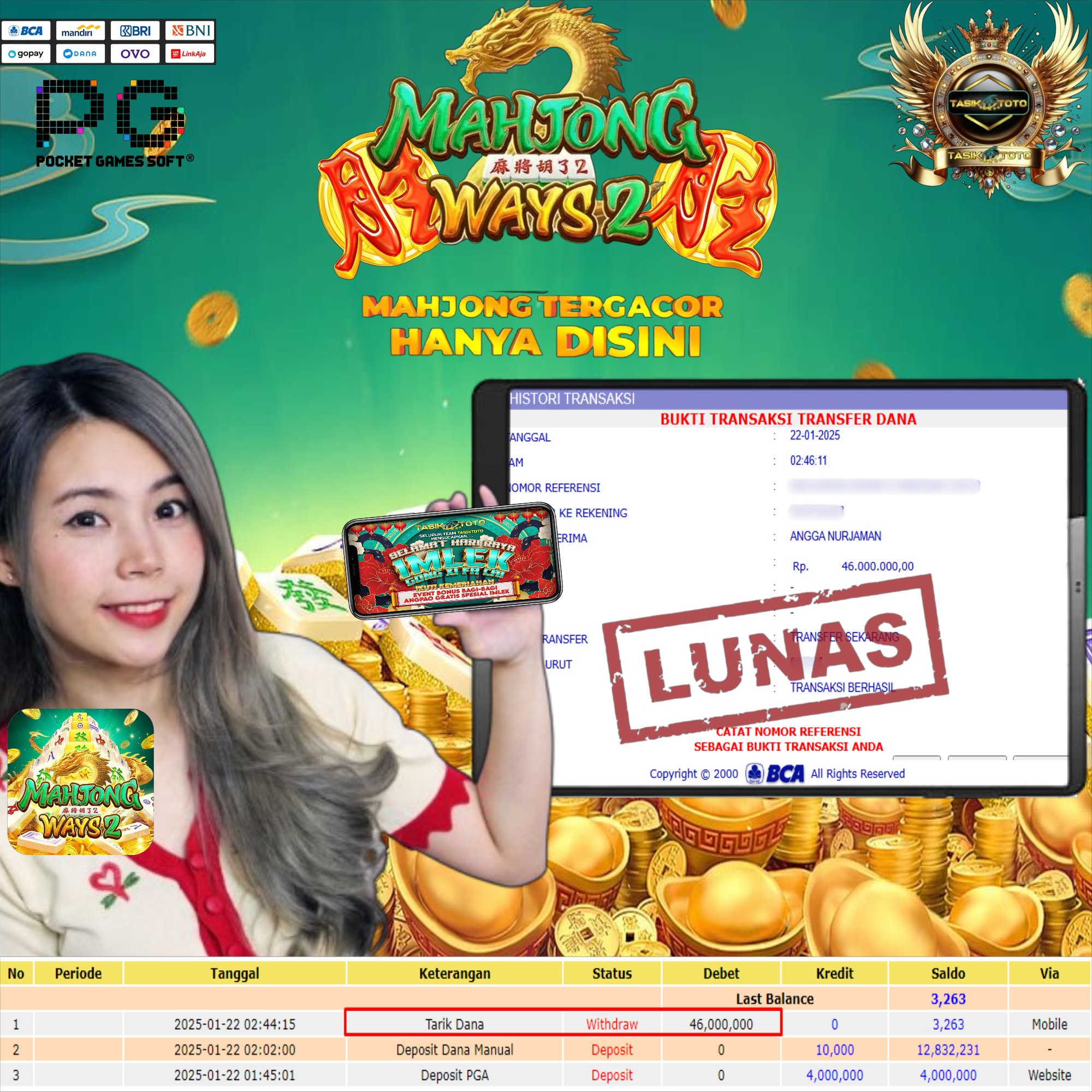 BUKTI JP TASIKTOTO – 22 JANUARI 2025