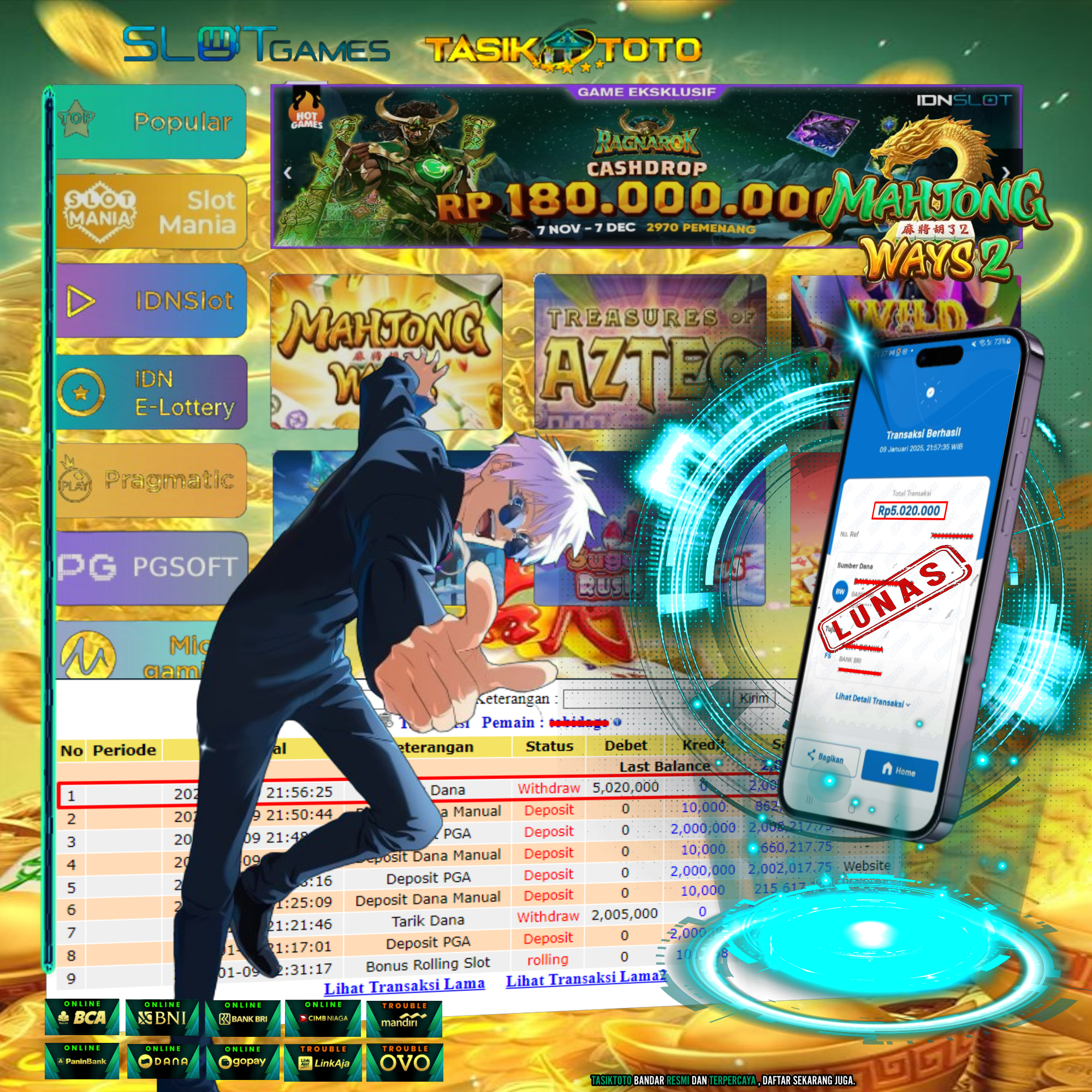 BUKTI JP TASIKTOTO – 11 JANUARI 2025