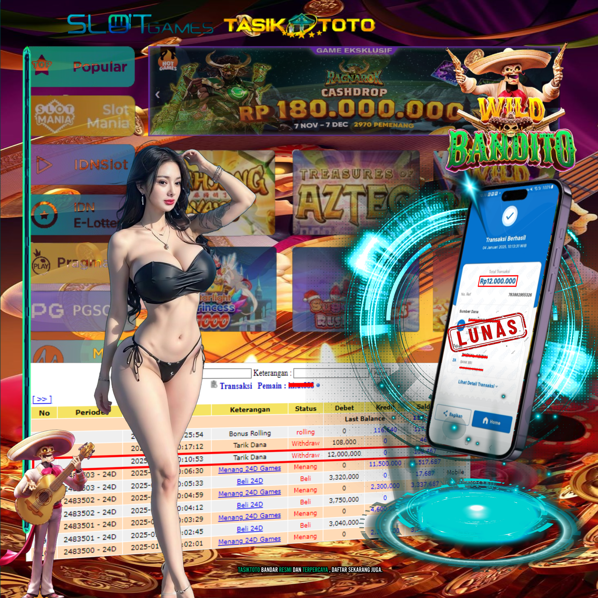 BUKTI JP TASIKTOTO – 5 JANUARI 2025