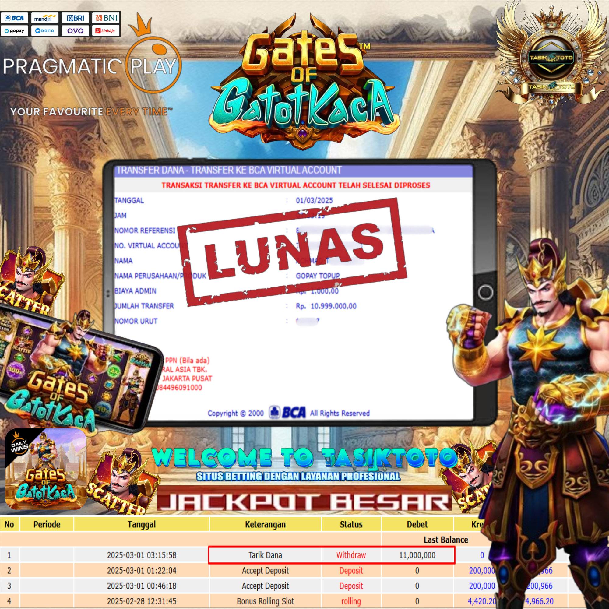 BUKTI JP TASIKTOTO – 01 MARET 2025