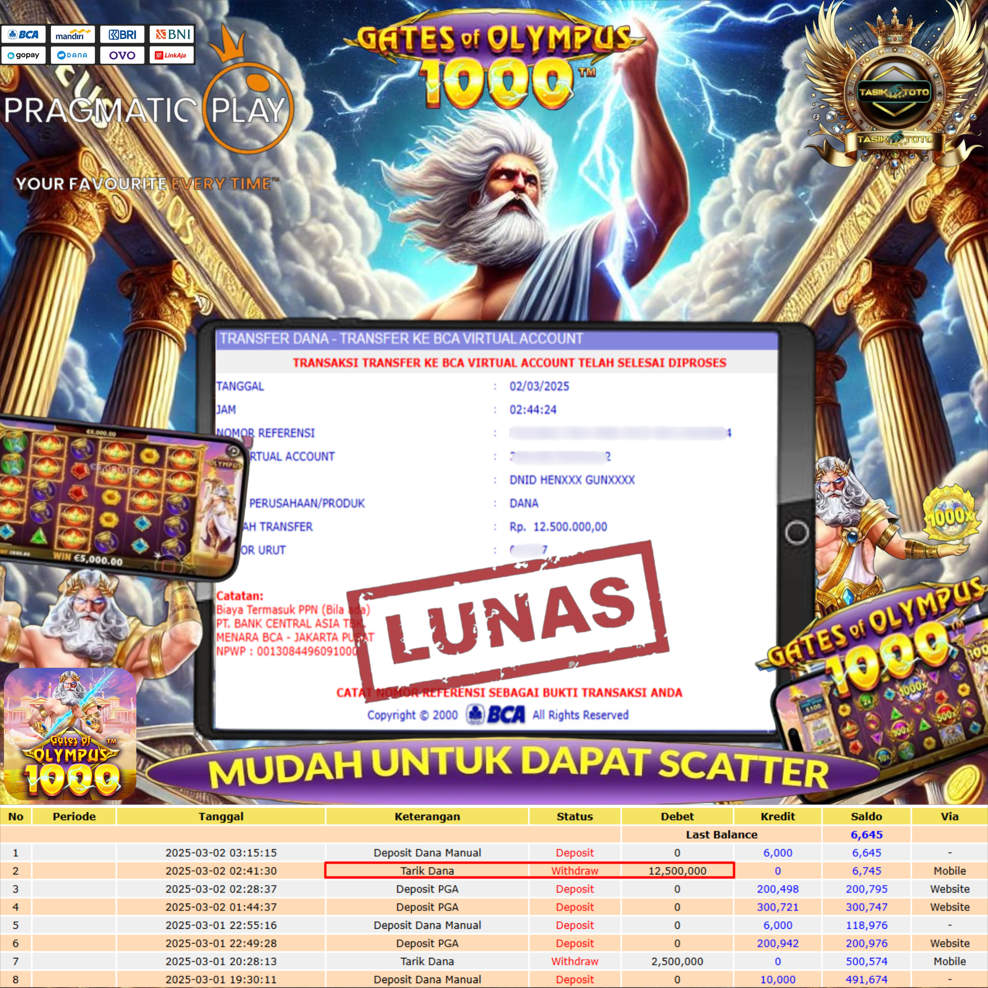 BUKTI JP TASIKTOTO – 02 MARET 2025
