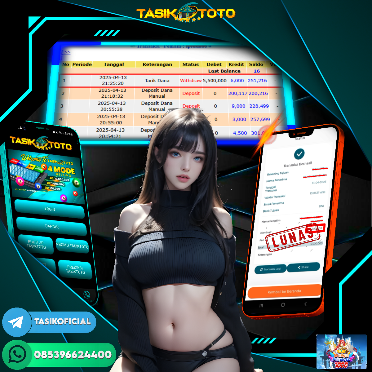 BUKTI JP TASIKTOTO – 14 APRIL 2025