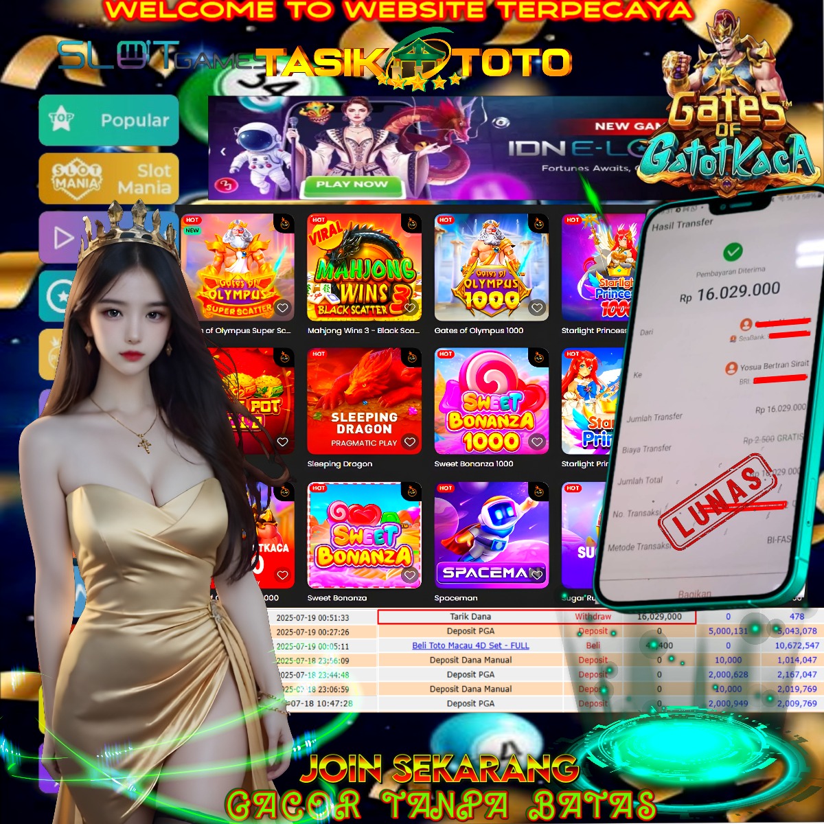 BUKTI JP TASIKTOTO – 19 JULI 2025