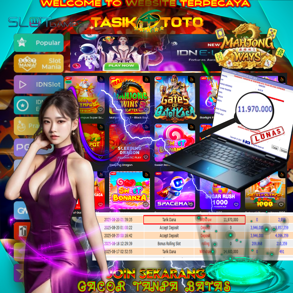 BUKTI JP TASIKTOTO – 20 AGUSTUS 2025