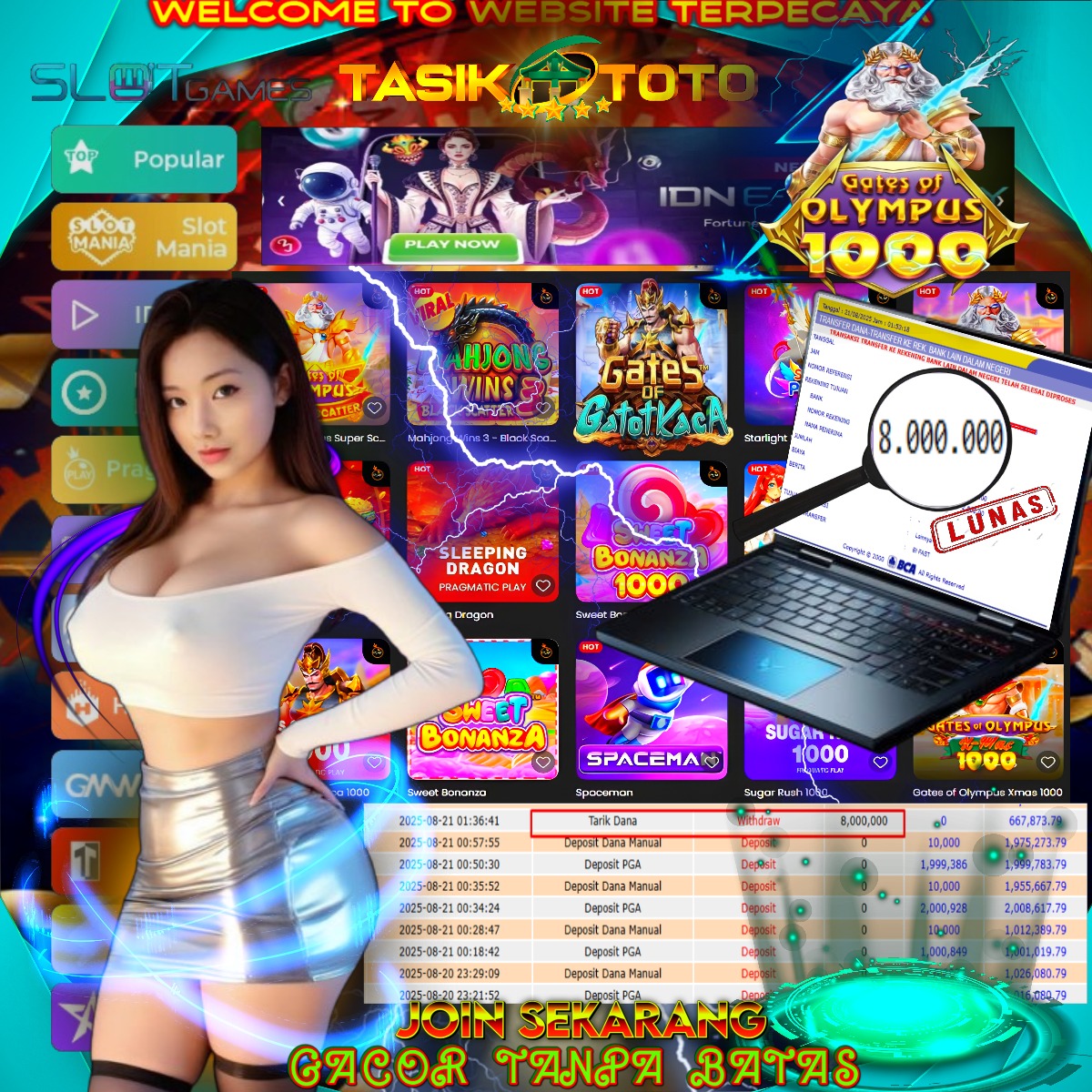 BUKTI JP TASIKTOTO – 21 AGUSTUS 2025