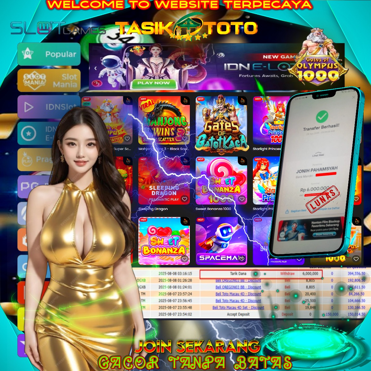 BUKTI JP TASIKTOTO – 8 AGUSTUS 2025