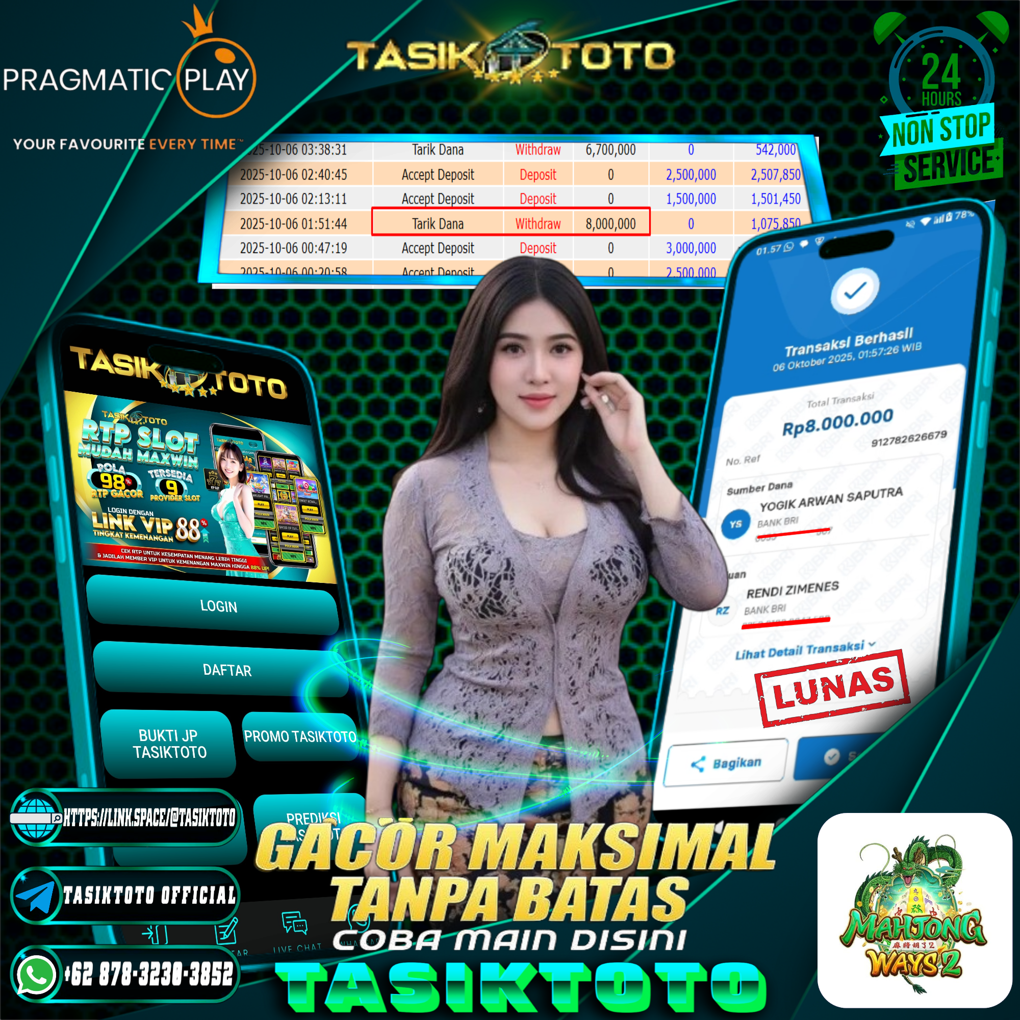 BUKTI JP TASIKTOTO – 6 OKTOBER 2025