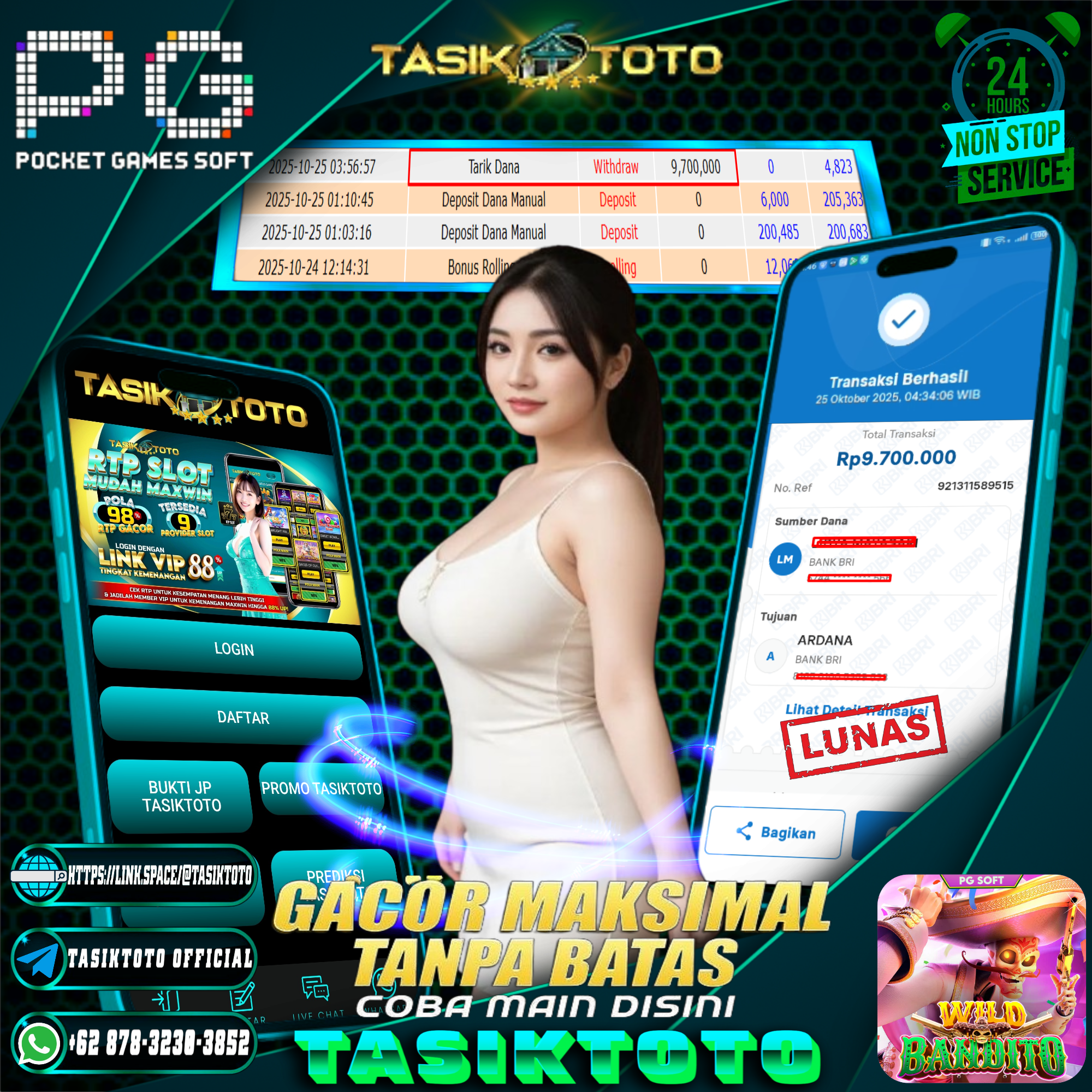 BUKTI JP TASIKTOTO – 25 OKTOBER 2025